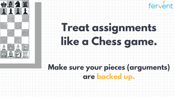 Treat assignments like a Chess game (study tips series, assignments)